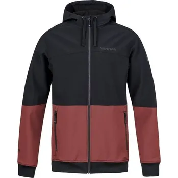 Pánská softshellová bunda s membránou Hannah RYAN XL Černá, Červená