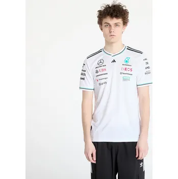 cyklistický dres Dres adidas x Mercedes Amg Petronas Formula One Team Driver Authentic Jersey White/ White/ Black S