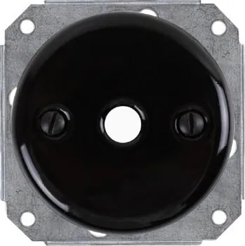 Elektrická zásuvka Elhard Keramik KV3065B vývodka na kabel, černá