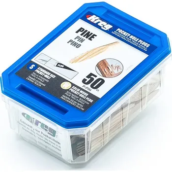 Záslepky KREG z borovicového dřeva – 50 kusů