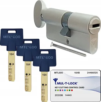 Vložka do dveří Vložka do zámku Mul-T-Lock 70 x 10 mm