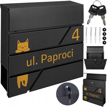 Poštovní schránka POŠTOVNÍ SCHRÁNKA NA DOPISY MODERNÍ + ZLATÝ VZOR