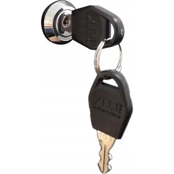 Visací zámek Cylindrický zámek se 2 klíči, pro hliníkové boxy.