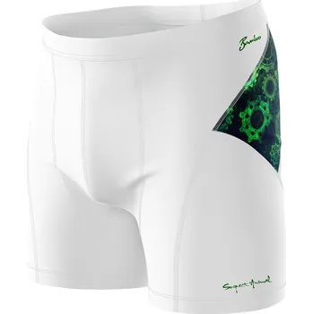 Pánské funkční trenýrky MECHANIC bílá Bamboo Ultra - Zelená / S