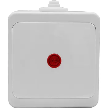 vypínač Jednopólový vypínač nástěnný SMART Bílý IP44