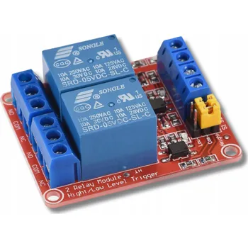 Dvoukanálový reléový modul 5V 10A L/H pro Arduino