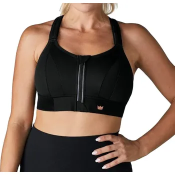 Dámské spodní prádlo SPORTOVNÍ PODPRSENKA SHEFIT ČERNÁ, SILNÁ OPORA, NASTAVITELNÁ, 3XL