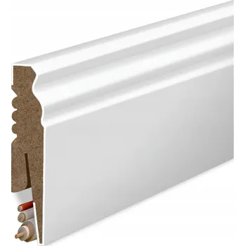 soklová lišta Podlahová lišta Golddoor MDF 8 cm bílá 100 cm