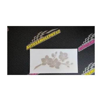 Samolepící dekorace SAMOLEPKA Květina dekor 008 pravá orchidej (12 - zelená) NA AUTO, NÁLEPKA, FÓLIE, POLEP, TUNING, VLASTNÍ TEXT, TISK, AUTOSAMOLEPKY.cz, POLEPY, OBRÁZEK, LOGO, SAMOLEPKY