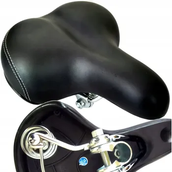 Sedlo na kolo Sportown sedlo na kolo s pružinami, objímka, komfortní odpružené sedlo
