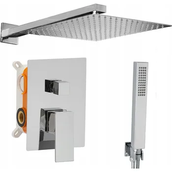 Vodovodní baterie Podomítková sprchová baterie Sannit Silver, stříbrná