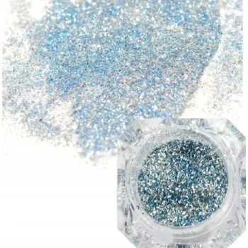 Jemný prášek na nehty MODRÝ