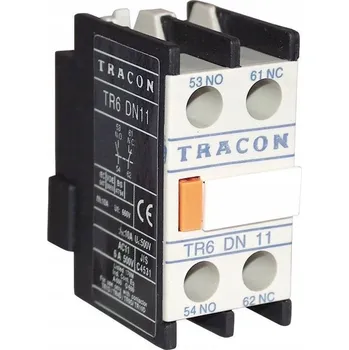 Stykač TRACON Přední pomocný kontakt pro stykače TR1D/F a TR1E 2A TR6DN11
