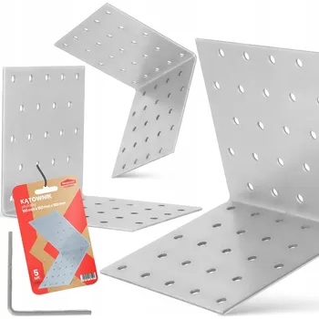 Úhloměr 5x TESAŘSKÝ ÚHELNÍK ocelový PLOCHÝ 100x100x100 ÚHLOVÁ SPOJKA truhlářský