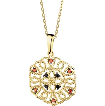 Přívěsek Zlatý přívěsek se zirkony - rozeta - AP539-3920