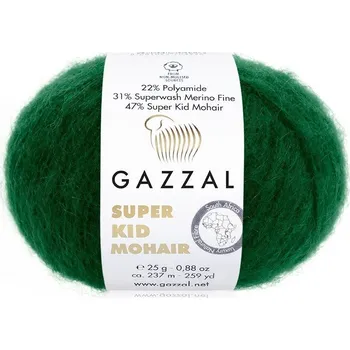 Příze Příze Super Kid Mohair 64428 zelená