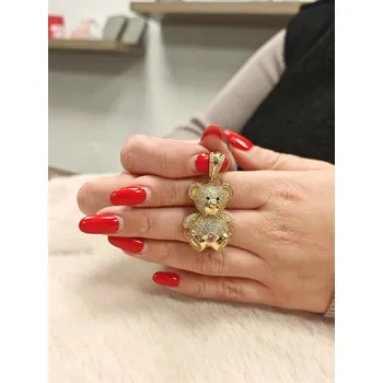 Přívěsek Zlatý přívěsek Medvěd 11.60gr Váha: 11,60 g, Ryzost: 14kt (585/1000)