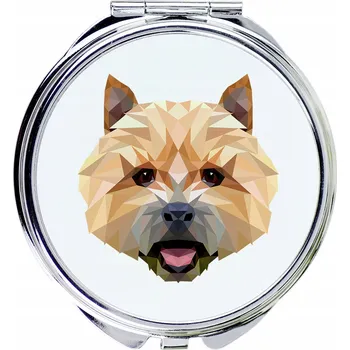 Obraz Norwich Terrier kompaktní kapesní zrcátko s geometrickým psem