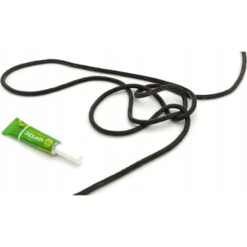 Krbová kamna Těsnicí sada pro kamna Hermetic – šňůra 8 mm x 2,5 m + lepidlo 20 ml