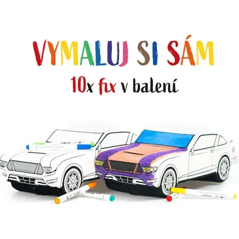 plyšák Plyšový Mustang na vybarvení