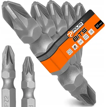 Bit 5x OBOUSTRANNÝ BIT PZ2 50mm MAGNETICKÝ ŠROUBOVACÍ HROT BITY DO VRTAČKY