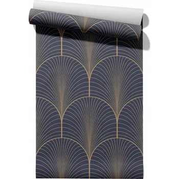 Tapeta Vliesová tapeta Zlaté oblouky Art Deco, role 50 cm x 6,1 m