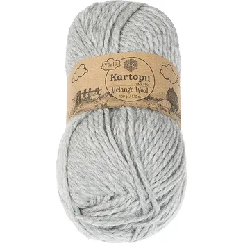 Příze Bellatex Příze MELANGE WOOL Světle šedá