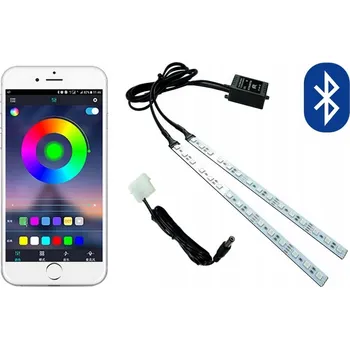 LED páska PC lišty Aqualed 2x15 LED RGB s hudbou duhové