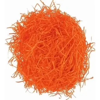 Tráva dekorační papírová 50g - oranžová