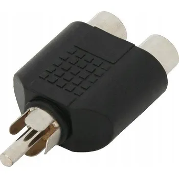 Audio kabel Rozbočovač / Adaptér RCA samec - 2x RCA samice mono