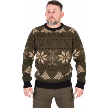 Dámský svetr LIMITOVANÝ SVETR FOX FESTIVE JUMPER-4XL