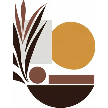 Plakát Plakát Stylizace Rostlin bez rámu 60 x 80 cm