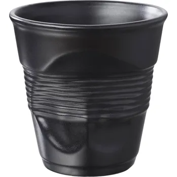 Sklenice Kelímek na espresso 8 cl saténově černá Froissés REVOL