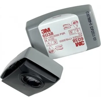 Plynová maska 3M filtr 6038 P3 R proti kapalným a pevným částicím (6038)