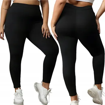Dámské legíny Legíny s vysokým pasem neprůhledné Legíny Klasické dámské sportovní 2XL/3XL