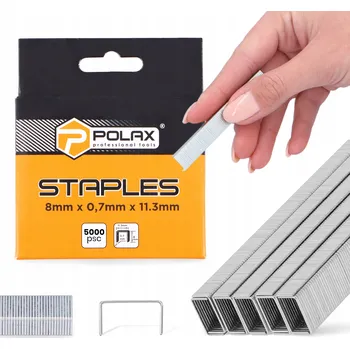 Spona do sešívačky 5000 ks Sponky TAKERA 8 mm do sešívačky, náhradní, čalounické, odolné, UNIVERZÁLNÍ