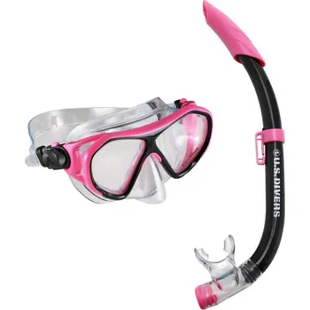 Potápěčská maska Dětský šnorchlovací set U.S. DIVERS COMBO DORADO JR., růžová/černá Barva: růžová/černá SC410EU0201S