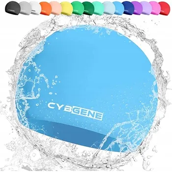 Plavecká čepice pro dospělé Silikonová CybGene modrá