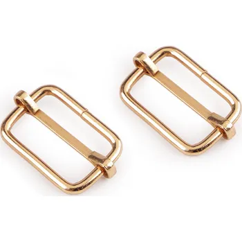 Posunovač na popruhy šíře 25 mm, barva 3 růžové zlato