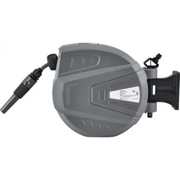 Postřikovač Nástěnný naviják s hadicí na vodu Flowwater 20m | šedý