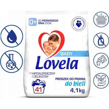 Prací prostředek LOVELA PRACÍ PRÁŠEK BABY NA BÍLÉ PRÁDLO 4,1 KG