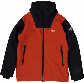 Pánská snowboardová bunda Colourwear Block L Červeno-oranžová
