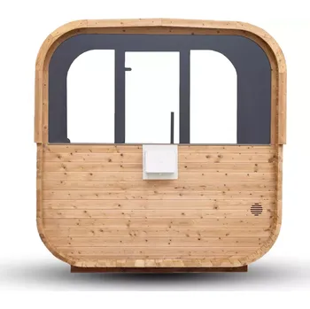 Panoramatické okno 1/2 sklo do finské sudové sauny Hanscraft QUADRA X, tloušťka 8mm (133424)