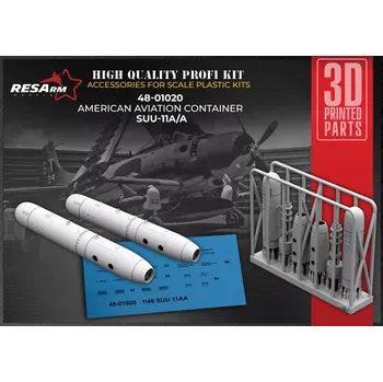 Plastikový model RESARM 1/48 SUU-11A/A American Aviation Container (2 pcs)