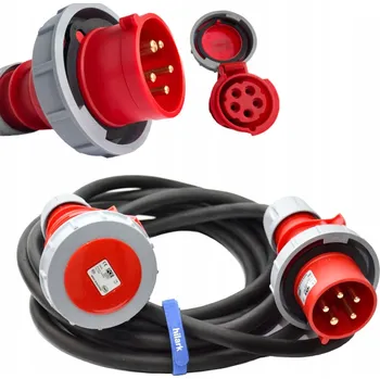 Napájecí kabel Prodlužovací Kabel Hilark 5 m 1 ks zásuvek, černý