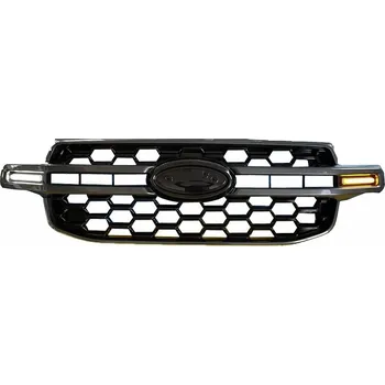 Tuning Maska Ford RANGER II / WILDTRAK -- od roku výroby 2022-, včetně LED, černý lesk/šedá středová lišta