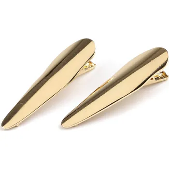 Sponky do vlasů se zoubky 55 mm, barva 2 zlatá