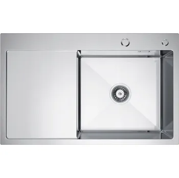 Granitový dřez Erga HD, 1-komorový ocelový dřez 780x490x210 mm, pravý, ocelová, ERG-MLS-HD7849R