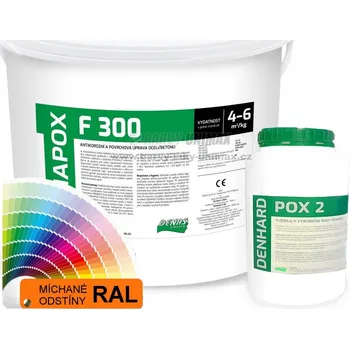barva na beton Epoxydová barva na beton DENAPOX F300 - 4kg + 0,8kg tužidlo - RAL 6027 světle zelená