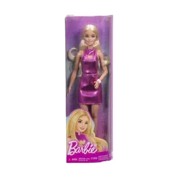Barbie Modelka v metalických šatech
